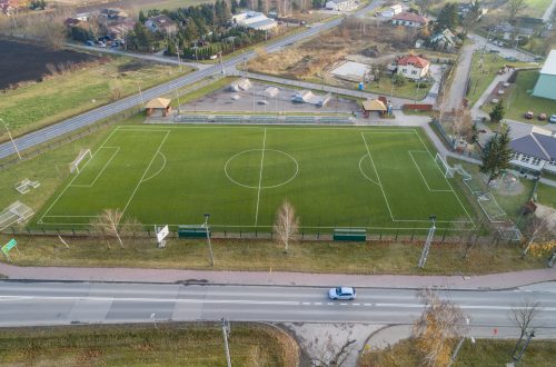 Boisko do piłki nożnej,  Borzęcin  Duży 2021r